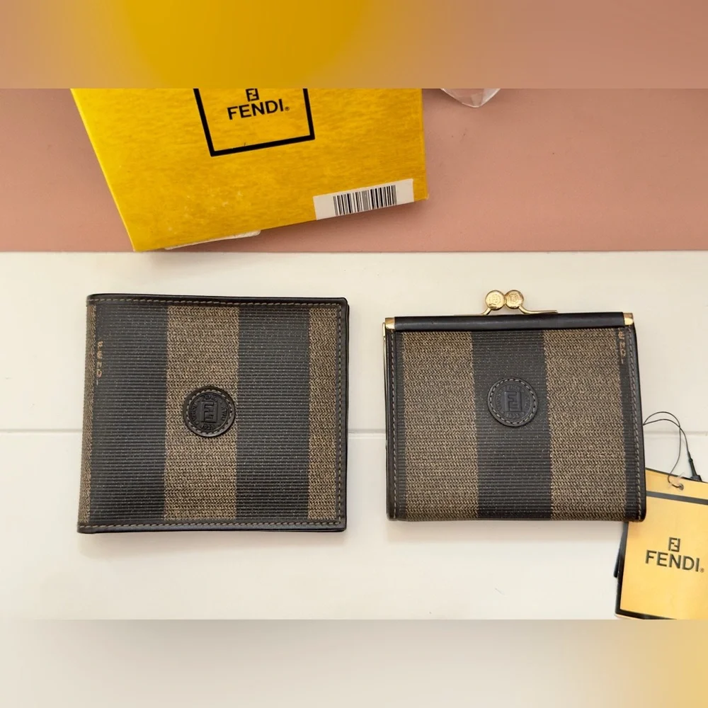 His / Hers Fendi New Vintage Wallets - Picture 2 of 16